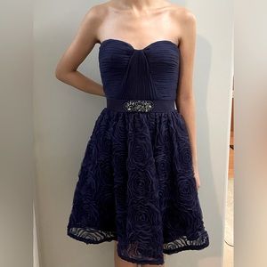 Adriana Papell indigo formal dress. Size 4.